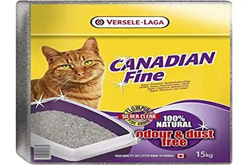 Versele Laga Areia Absorvente Canadian Fine 15Kg com Controle de Odor