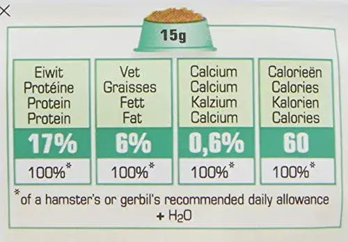 Versele Laga Comida Tudo em Um Hamster e Gerbil 500g