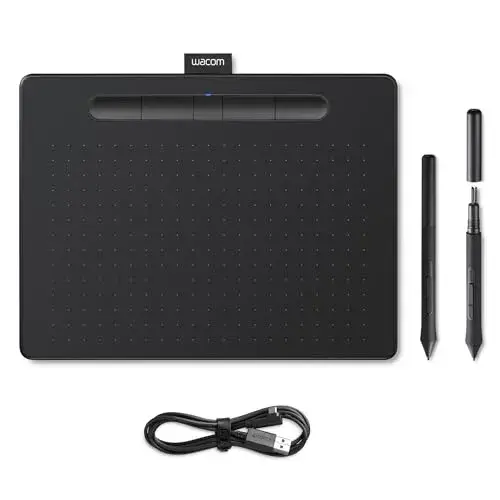 Wacom Intuos Comfort Plus M 25,4cm Caneta Digital Preto