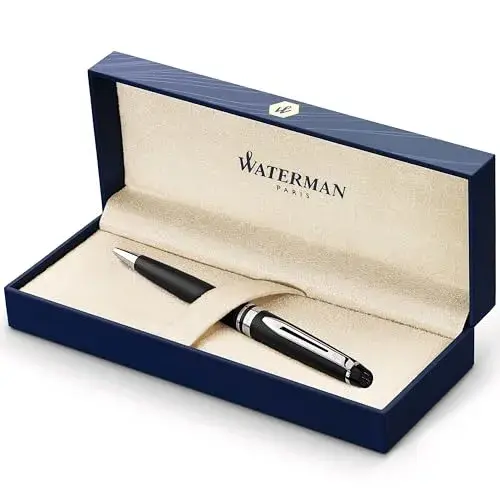 Waterman Expert Preta Mate Caneta Esferográfica
