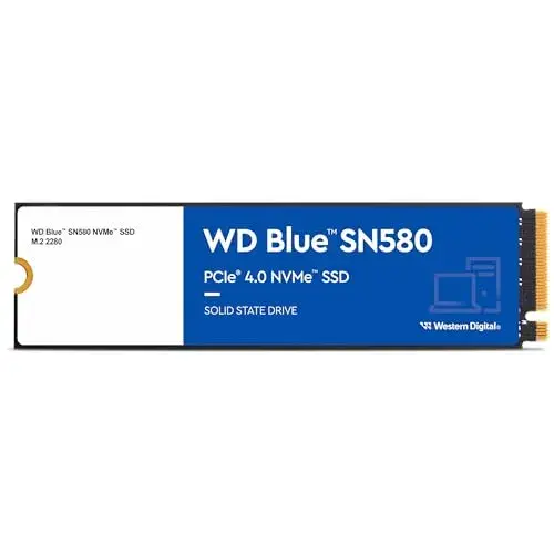 Western Digital Blue SN580 1TB M.2 PCIe 4.0 NVMe Azul