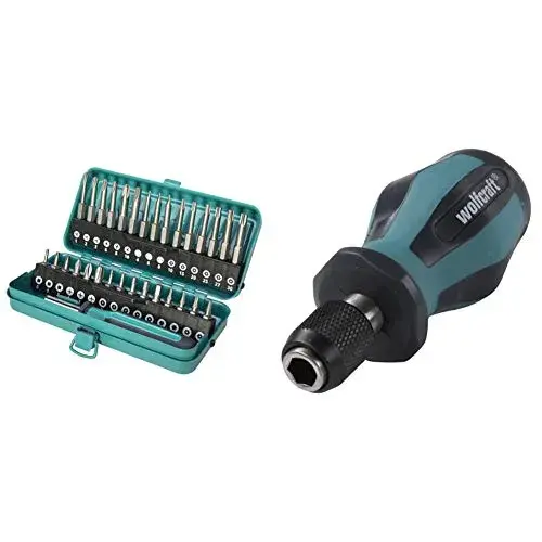 Wolfcraft Conjunto de Bits Universal 32 Unidades Ferramenta de Fixação Compatibilidade Geral