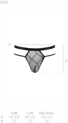 Passion Passion 029 Thong Homem Preto L/XL