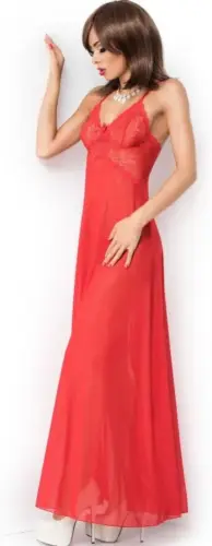 Chilirose Cr 3883 Babydoll Vermelho Longo L/Xl