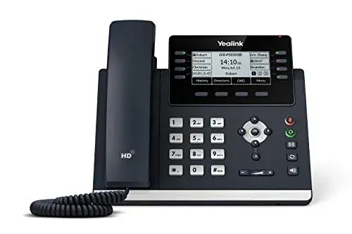 Yealink T43U VoIP Telefone com Tela 3,7″