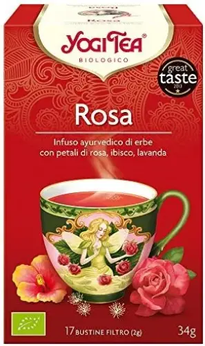 Yogi Tea Chá Rosa 17 Saquetas