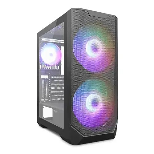 Zolyd Caixa E-ATX Luminon ARGB Preta Com Ventiladores 200mm