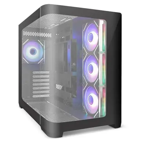 Zolyd Krytera Caixa ATX Rounded Glass ARGB Preto