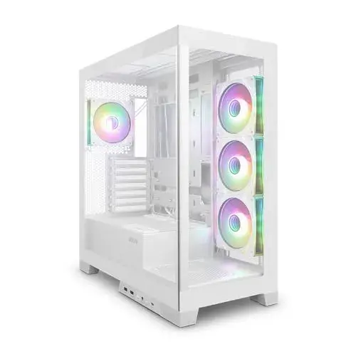 Zolyd Vexora ARGB ATX Branca Modular com vidro temperado