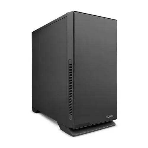 Zolyd Vilorian Caixa de PC Preto Silenciosa com 3 Ventiladores Jetstream