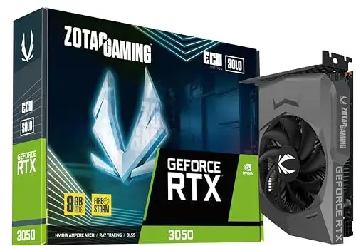 ZOTAC GeForce RTX 3050 Eco Solo 8GB 1777 MHz VRAM 2560 cores