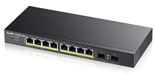 Zyxel GS1900-10HP Switch de Rede 10G 10 Portas