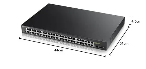 ZyXEL GS1900-48HP Switch de Rede 48 Portas Gigabit Ethernet